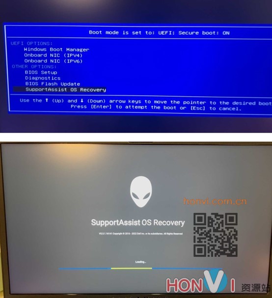 戴尔DELL/外星人Alienware原厂系统恢复F12 SupportAssist OS Recovery重建教程插图8